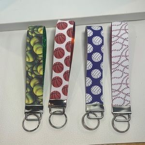 Sport’s wristlets bundle Softball, Basketball, Volleyball and Baseball.